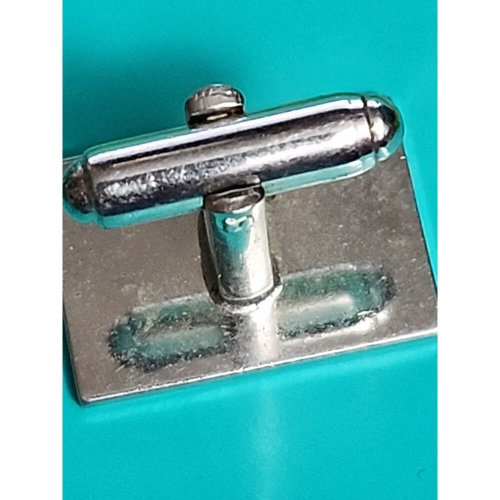 Vintage Silver-Tone Unicorn Cufflinks – Square Men’s Mythical Collectible Gift - Picture 8 of 8